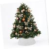 SEWOART Farmhouse Christmas Tree Collar Handwoven Minimalist Tree Base Cover Elegant Woven Fence Holiday Decoration Skirt view 4