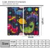 SENRUEGT Dinosaur Kids Room Curtains, Cartoon Universe Planet Stars Boys Girls Toddler Bedroom Living Room Bathroom Window Treatments Drapes 52" W X 84" L view 2