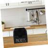 HOLIDYOYO Tea Bag Holder and Snack Storage Organizer Wooden Multi-function Bin for Pantry Condiment Packets and Tea Bags Practical Display Rack for view 4