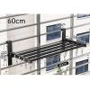 Folding Laundry Drying Rack with Sock Clip, Radiator Dryer Clothes Airer Clothes Drying Racks for Balcony Railings Windowsill, Space Saver view 2