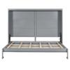Brabrety Queen Size Murphy Bed Wall Bed with Built-in Charging Station and Flexible Slats,for Small Spaces Apartments Studio Use (Gray@USB/, Queen) view 4