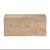 Ergode Lexington 60" Rustic Distressed Unfinished Shelf - Handcrafted Pine Beam with Pearl Inlay - Easy Installation view 1