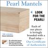 Ergode Lexington 60" Rustic Distressed Unfinished Shelf - Handcrafted Pine Beam with Pearl Inlay - Easy Installation view 3