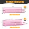 DTUQYX Magnetic Spice Rack for Refrigerator, 4 Pack 100% Metal Strong Magnet Fridge Shelves, Space Saving Spice Organizer, No Drilling Moveable Home Kitchen Laundry Room Storage Organization, Pink view 2