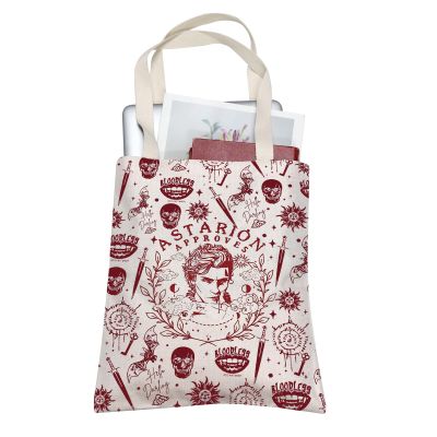 A-starion Approval Tote Bag BG3 Merch High Elf Rogue Gift A-starion Merchandise Scar Design Bag A-starion Approves Gift (TB, Astarion Approves Tote)