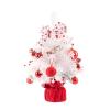 50cm/19.7in Small Flocked Christmas Tree with Music, Artificial Christmas Trees, Xmas Trees for Table Desk Room Office Home Decor view 1