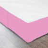 Box Pleated Bed Skirt, Twin XL Size, 14 Inch Tailored Drop 100% Egyptian Cotton 1000 TC Bed Skirt - Luxury Pleated Dust Ruffle, Hotel Quality Modern Bed Skirt, Easy Fit with Pink Solid view 3