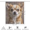 BTCOWZRV Cute Chihuahua Shower Curtain Winter Waterproof Bath Curtain Washable Cloth Shower Curtain Set Modern Minimalist Home Bathroom Curtain Decor with 12 Hooks 60x72 Inches view 2