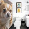 BTCOWZRV Cute Chihuahua Shower Curtain Winter Waterproof Bath Curtain Washable Cloth Shower Curtain Set Modern Minimalist Home Bathroom Curtain Decor with 12 Hooks 60x72 Inches view 4