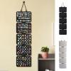 Hanging Brooch Pin Organizer Enamel Lapel Pin Display Panels Organizer with 5 Loose-Leaf Board Pieces Badge Collection Display Pages Holder Hanging Earring Organizer Storage Case for Jewelry (White) view 2