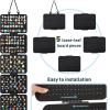 Hanging Brooch Pin Organizer Enamel Lapel Pin Display Panels Organizer with 5 Loose-Leaf Board Pieces Badge Collection Display Pages Holder Hanging Earring Organizer Storage Case for Jewelry (White) view 4