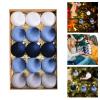 15 Pcs Velvet Christmas Balls - 2.36 Inch Flocked Hanging Ornaments Set for Xmas Tree Decoration, Party and Home Decor view 2