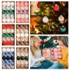 15 Pcs Velvet Christmas Balls - 2.36 Inch Flocked Hanging Ornaments Set for Xmas Tree Decoration, Party and Home Decor view 3