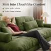 94" Modular Sectional Sofa,Velvet Upholstered Couches for Living Room,3 Seater Green Sofa Couch with Movable Ottoman,Big Comfy Loveseat Sofa with Deep Seats for Living Room,Apartment,Bedroom view 4
