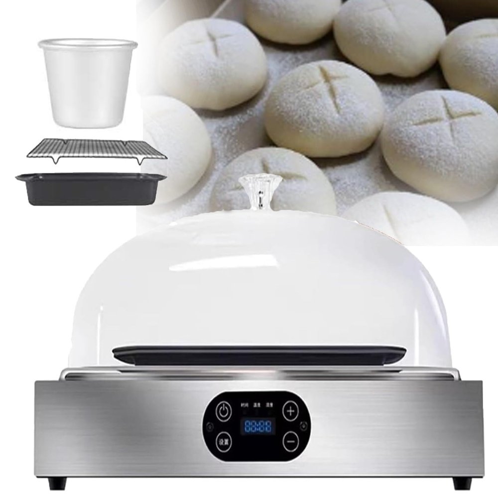 CHIPEL Electric Dough fermenter, Bread Fermented, natto fermenter, Humidity and Temperature Adjustable, 99-Hour Timer, Yogurt Machine, LED Display(Singlelayer)