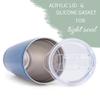 100 North 20 Ounce Stainless Steel On the Go Travel Tumbler With Push Top Lid, I've Got This Blue view 3