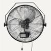 Amazon Basics 18" Indoor Wall-Mounted Industrial Fan with Three Speeds, High CFM, Heavy-Duty Metal Blades, Tilt Head, for Commercial Use, Warehouse, Basement, Black view 3