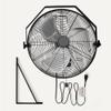 Amazon Basics 18" Indoor Wall-Mounted Industrial Fan with Three Speeds, High CFM, Heavy-Duty Metal Blades, Tilt Head, for Commercial Use, Warehouse, Basement, Black view 4