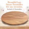 Woodard & Charles Round Lazy Susan Turntable with Stainless Steel Ball Bearing Mechanism - Pack of 6 view 4