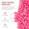 Best Choice Products Pre-Lit Pink Pencil Christmas Tree, 9ft Slim Lighted Artificial Dcor w/Incandescent White Lights, Skinny Tree, Metal Base view 3