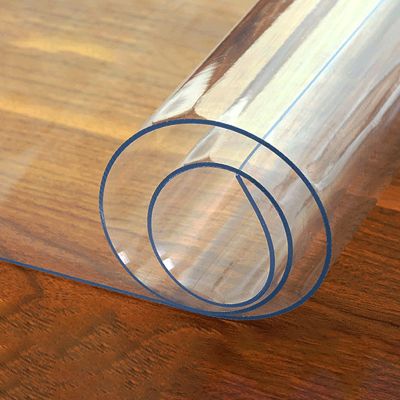 MLYAYE 3 4' 5 6 8 9' 11 12 13 15' 17 19 20 21ft Hardwood Floor Protector Mat Clear, Under Office Chair Non-Slip Plastic Carpet for House/Kitchen, Transparent Ground Runner Protec