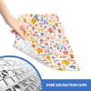 Bath Tub Shower Mat Non Slip 26.8in x 15in Large Bath Mat with Suction Cups Kids and Elderly Bathtub Mats Botanic view 3