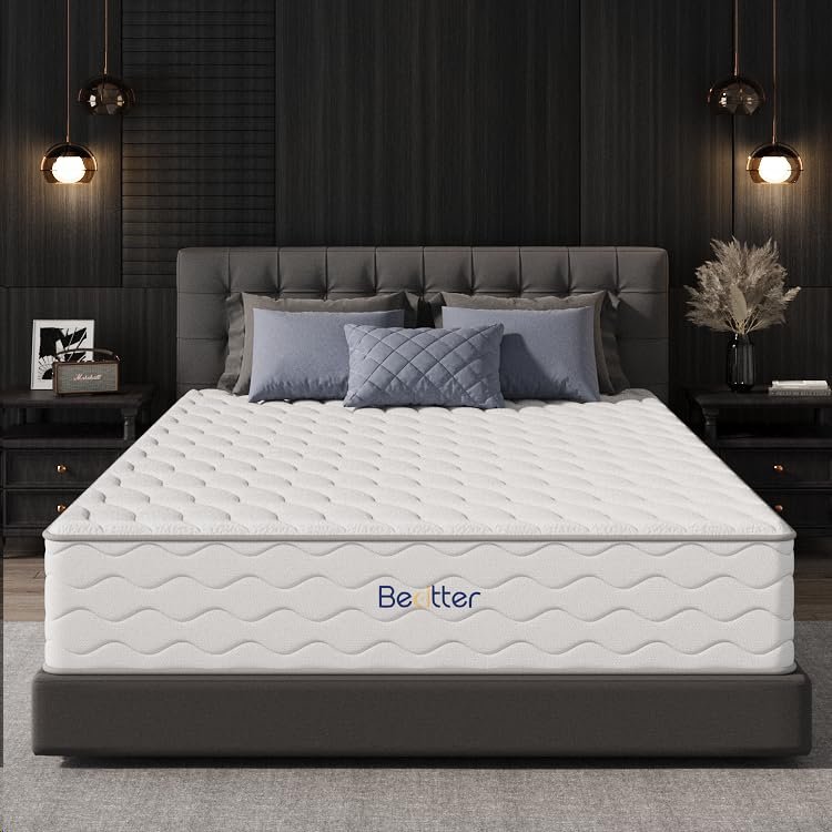 14 Inch King Hybrid Mattress, 7-Zone Green Tea & Charcoal Cooling Gel Memory Foam Mattress in a box,Pocketed Springs for Isolate Motion, Pressure Relief, CertiPUR-US Certified, Support Comfort