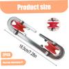 Gcroet Clothesline Spreader 2Pcs Aluminium Heavy Duty Outdoor Clothes Line Separator Pulley for Long Clothesline and Heavy Loads ... view 3