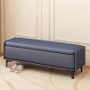 DSEWTEZXI Modern Living Room Storage Bench, Bedroom end of Bed Bench with Storage, Foyer entryway Benches with Cushion, Front Door Shoe Bench with Storage, upholstered Storage Seating Bench. view 1
