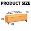 DSEWTEZXI Modern Living Room Storage Bench, Bedroom end of Bed Bench with Storage, Foyer entryway Benches with Cushion, Front Door Shoe Bench with Storage, upholstered Storage Seating Bench. view 2