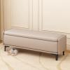 DSEWTEZXI Modern Living Room Storage Bench, Bedroom end of Bed Bench with Storage, Foyer entryway Benches with Cushion, Front Door Shoe Bench with Storage, upholstered Storage Seating Bench. view 1