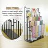 Crafts Ribbon Holder Organizer Rack Freestanding Scarf Rack with Adjustable Foot Pads, 5 Layer Metal Shawl Blankts Clothing Organizer Holder, Commercial Retail Store Fabric Sheets Hang Rack, 150cm Tal view 4
