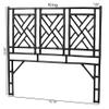 bali & pari Karavo Bohemian Black Natural Rattan King Size Standalone Headboard view 3