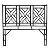 bali & pari Karavo Bohemian Black Natural Rattan King Size Standalone Headboard view 4