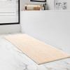 ACFFVBW Bath Mat Chenille Bath Mat Non Slip Bathroom Floor Mat,Super Absorbent Floor Mat Mould Bathmat Bath Rug for Bathroom/Bathtub/Kitchen,Quick Drying(Beige,40x120cm) view 1