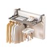 Adjustable Handle Balcony Railing Drying Rack, Holder Hanging Laundry Rack, Carbon Steel Material, Compact And Concise Design, for Bed Linen, Clothing, Socks, Balcony Drying Rack(Gray,40cm (15.74in)) view 1