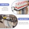 Adjustable Handle Balcony Railing Drying Rack, Holder Hanging Laundry Rack, Carbon Steel Material, Compact And Concise Design, for Bed Linen, Clothing, Socks, Balcony Drying Rack(Gray,40cm (15.74in)) view 3