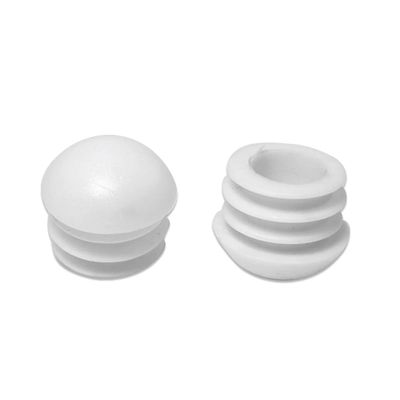 Round 7/8'' Multi-Gauge Domed Glide Inserts for Furniture Tubes/Legs (4)