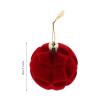 Anneome 12pcs Velvet Christmas Ornaments Flocked Shatterproof Hanging Xmas Tree Holiday Decor for Home Parties and Celebrations view 2