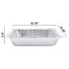 VeZee Wholesale 913 Deep Half Size Regular Weight Aluminum Pan Without Lids | Heavy Duty Foil Trays for Baking Roasting Meal Prep | Best Food Containers for Parties Storage | 200 Count view 3