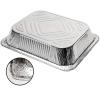 VeZee Wholesale 913 Deep Half Size Regular Weight Aluminum Pan Without Lids | Heavy Duty Foil Trays for Baking Roasting Meal Prep | Best Food Containers for Parties Storage | 200 Count view 4
