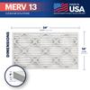BNX TruFilter 14x24x1 Air Filter MERV 13 AC Filter, HVAC Furnace Filter, 12 Pack (ACTUAL SIZE 13.69"x23.69"x0.75") Allergies, Dust, Pet Dander & Smoke - MADE IN USA - MPR1500 / FPR 10 view 2