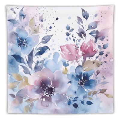 HKMNTGD Tapestry Nature,Floral Watercolor Painting Printed Tapestries Wall Hangings,Large Wall Tapestry Decor for Bedroom Living Room Dorm Vertical Version (60" X 80")