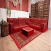 arabicsofa L Shaped Jalsa Floor Seating Set Handmade Arabic Majlis with Backrest Pillows view 2