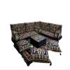 arabicsofa L Shaped Jalsa Floor Seating Set Handmade Arabic Majlis with Backrest Pillows view 1