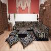 arabicsofa L Shaped Jalsa Floor Seating Set Handmade Arabic Majlis with Backrest Pillows view 2