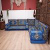 arabicsofa L Shaped Jalsa Floor Seating Set  Handmade Arabic Majlis with Backrest Pillows view 3