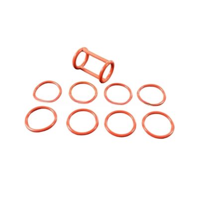 9 Pieces Red Sealing Ring Accessories Rubber Gasket Joint Rings Fittings Of ZM168 Soft Serve Ice Cream Machines