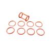 9 Pieces Red Sealing Ring Accessories Rubber Gasket Joint Rings Fittings Of ZM168 Soft Serve Ice Cream Machines view 1