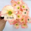 20pcs Artificial Flower Fake Poppy Flower Heads, Faux Poppy Flower Heads, Simulation Flower Heads for DIY Handmade Office Flower Arrangement Wedding Photography Party Home Decoration(Light Red) view 2